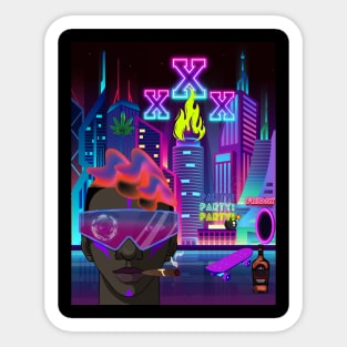 CyberPunk Futuristic Anime Sticker